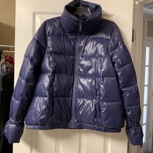 Size large Loft purple puffer jacket